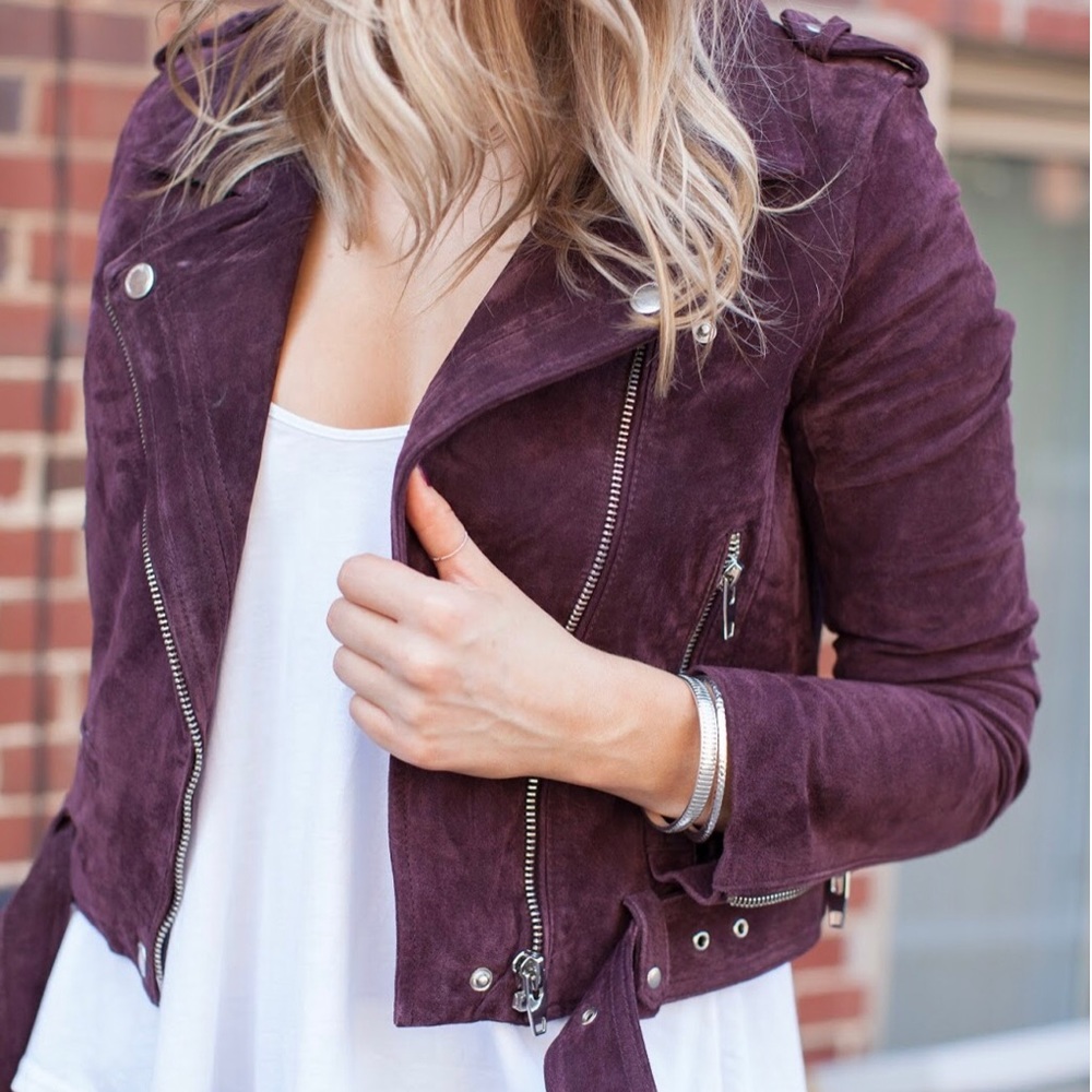 Suede Moto Jacket